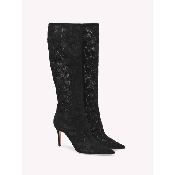 Gianvito Rossi Claudia 85 Lace Boot in Black 37 - Picture 1 of 4